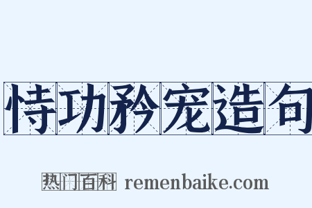 恃功矜宠造句是什么意思的图片